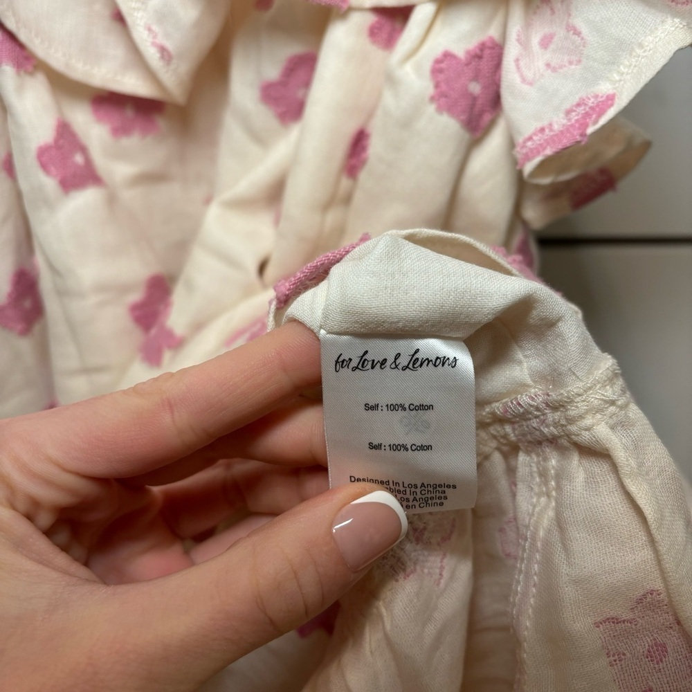 For Love & Lemons Olea Mini Dress in Pink - Picture 7 of 8